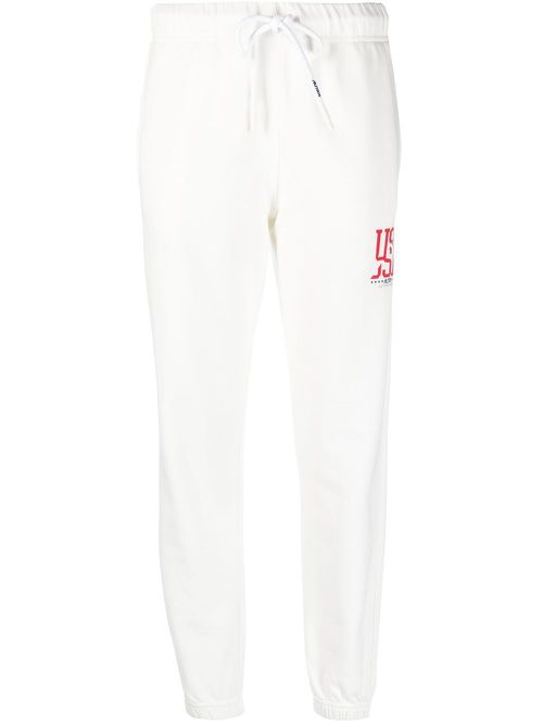 Logo-print track pants - White
