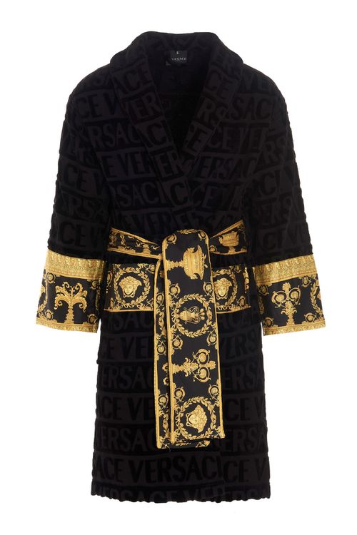 Embossed Logo Bathrobe