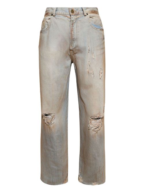 Warren Lotas cotton baggy jeans - Blue