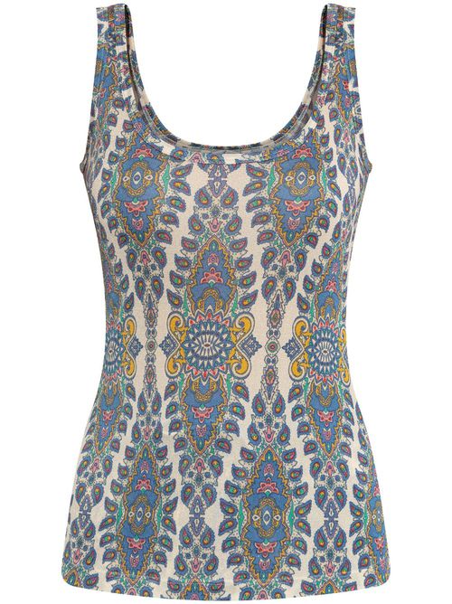 Paisley-print top - Neutrals