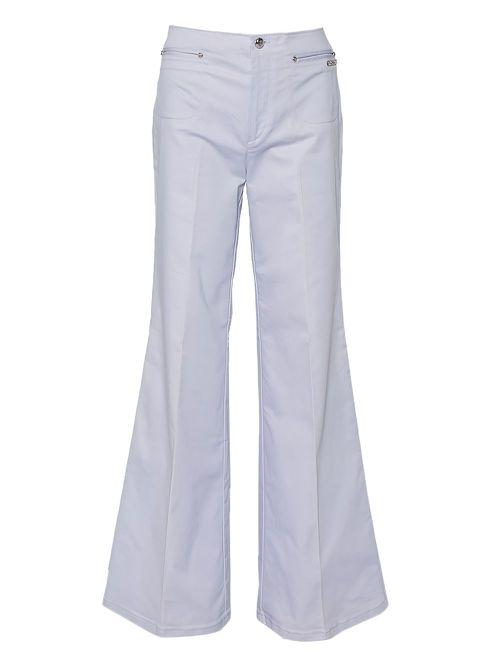 Pre-owned cotton trousers - Purple