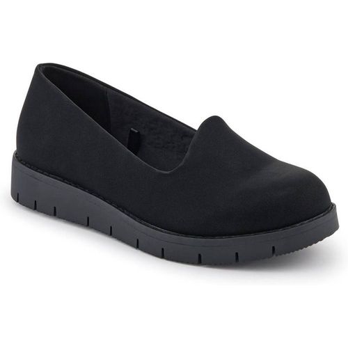 Pavers Wide Fit Casual Slip-On Shoes In Black