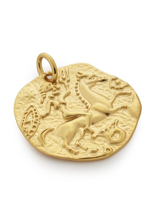 Goddess Coin pendant charm - GOLD