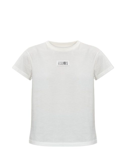 White Logo Crew Neck T-Shirt