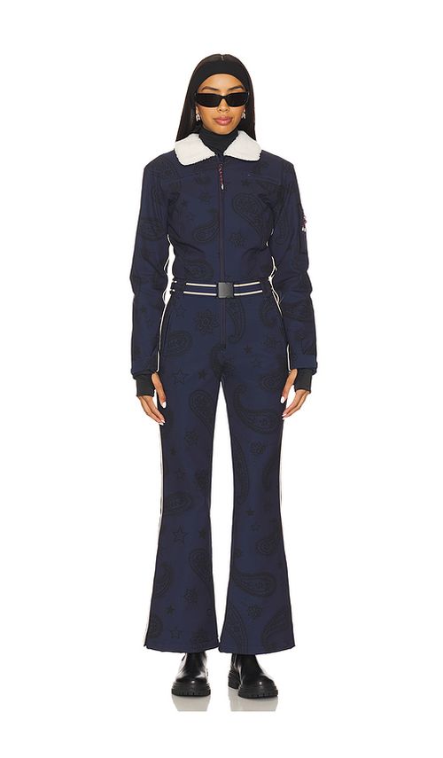 THE UPSIDE Nakuba Kiki Ski Suit in Navy. L. Also in M, S