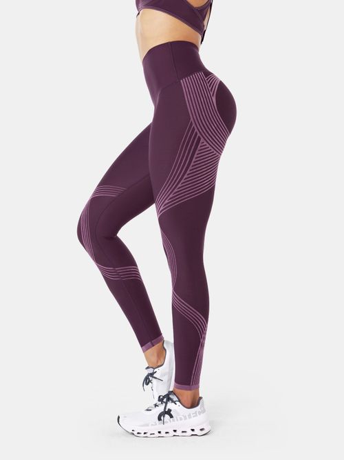 Body Sculpt Side Pocket Leggings - Midnight/Crushed Plu