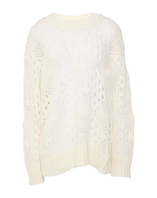 Woman Sweater White Size M Baby alpaca wool, Polyamide, Virgin Wool