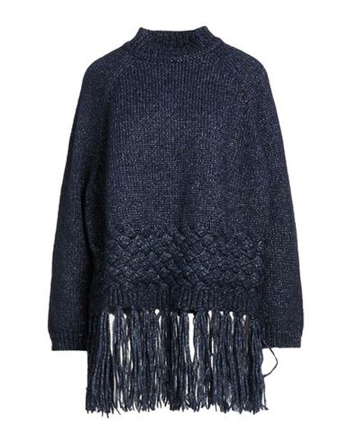 Woman Sweater Navy Size ONESIZE Acrylic, Alpaca wool, Metallic fiber, Polyamide, Wool