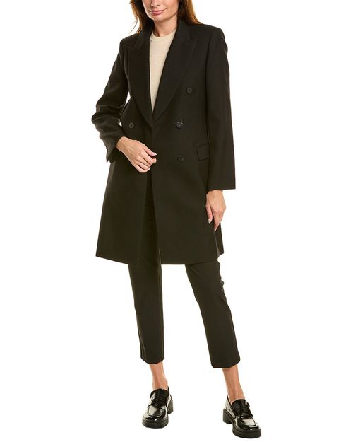 Tailored Wool-Blend Coat
