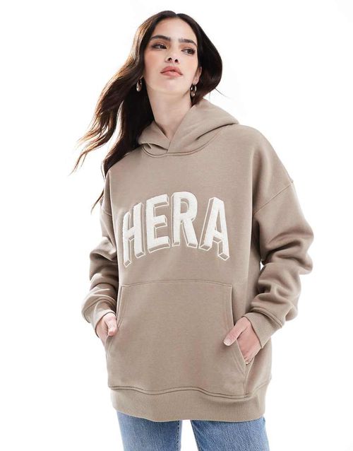 Hera Womens 365 hoodie in mocha-Neutral