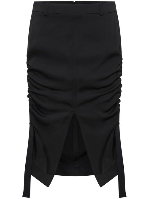 Cinch midi skirt - Black