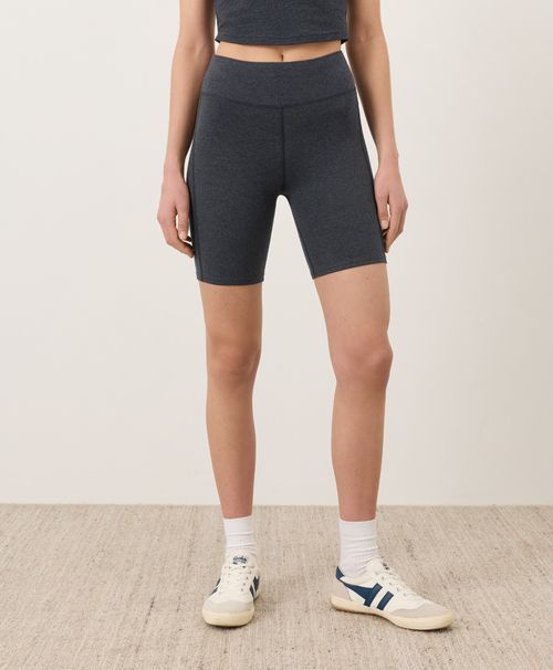 Women's Charcoal Heather On The Go-To Bike Short