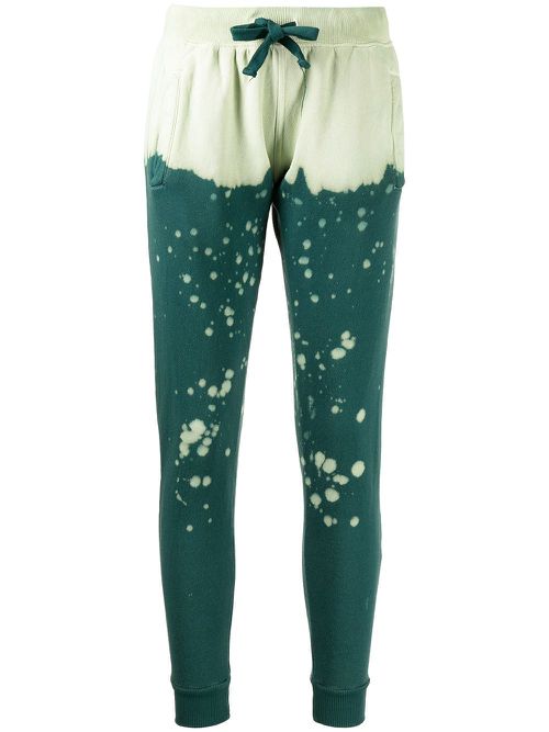 The King abstract-print track trousers - Green