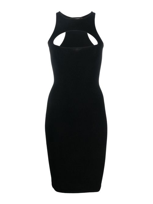 Cut-out knitted dress