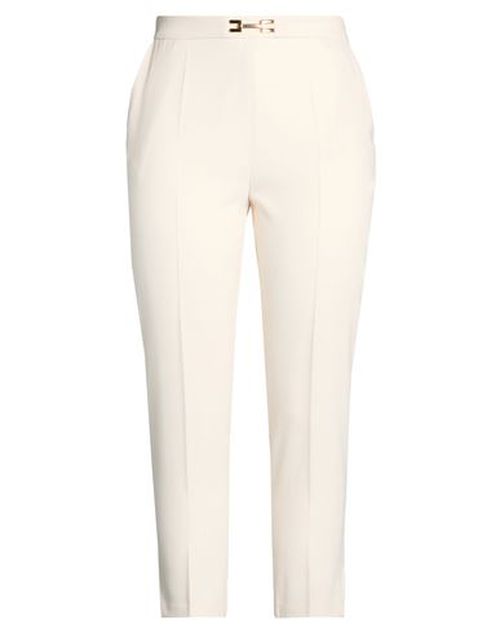 Woman Pants Cream Size 10 Polyester