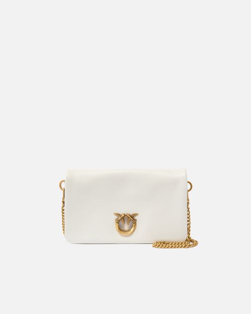 Love Bag Click Soft Horizontal Mini small crossbody clutch in leather