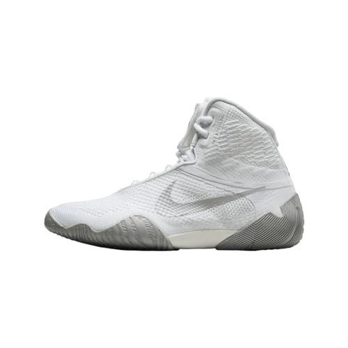 Nike Tawa Men's Wrestling Shoes (CI2952-100, White/White/Metallic Silver)