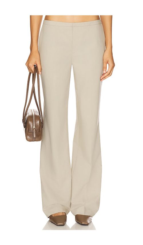 EAVES Colby Low Rise Trouser in Beige.  XS. Also in L, M