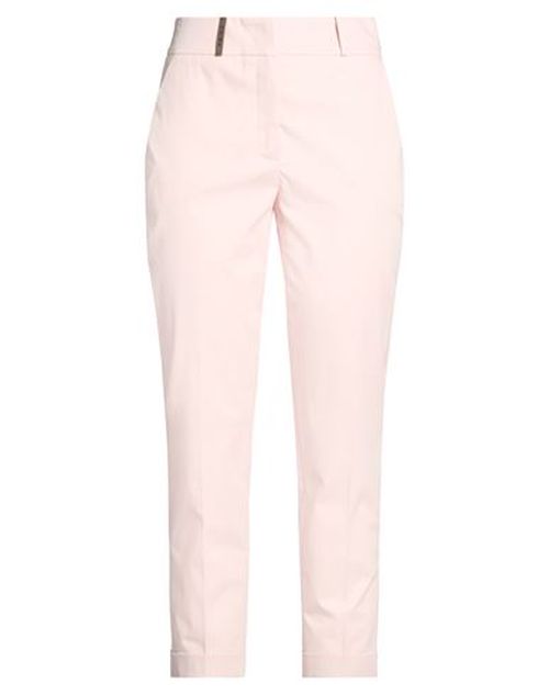 Woman Pants Light pink Size 10 Cotton, Elastane