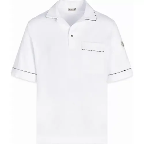 Moncler Men's TOWELING SHIRT - White - Size: 40/Regular