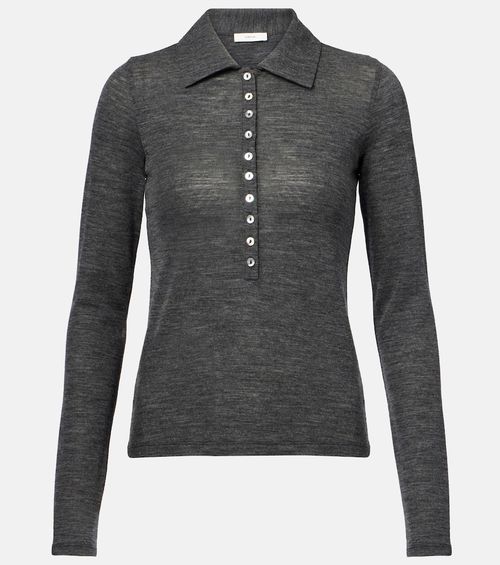 Sheer polo shirt