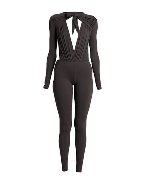 Amazuìn Woman Jumpsuit Dark brown Size ONESIZE Polyamide, Elastane