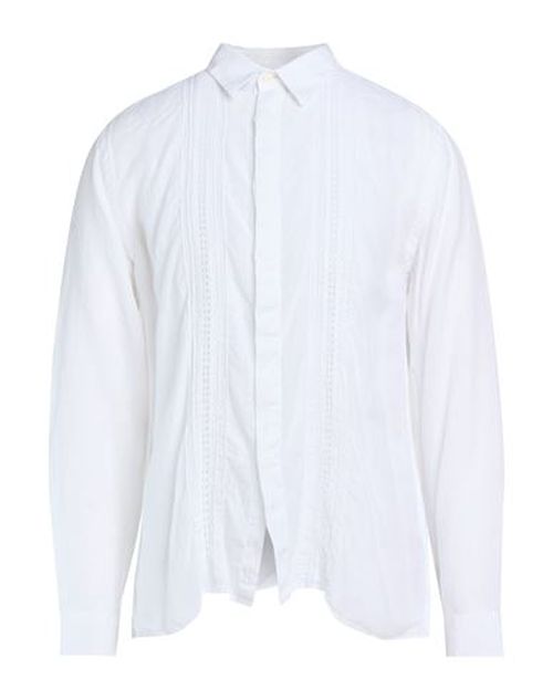 Man Shirt White Size L Linen