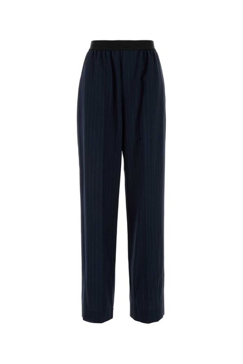 Embroidered Wool Pant