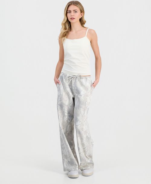 Juniors' Woodland Camo Drawstring Jeans - Camo