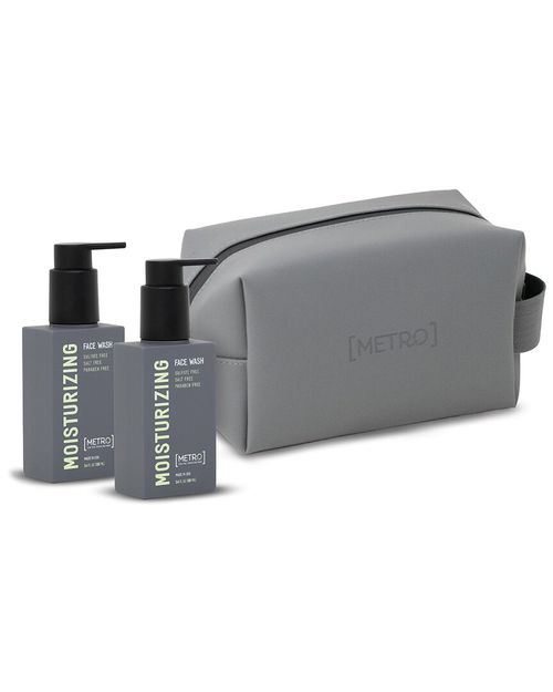 2pk 100ml Moisturizing Face Wash & Bag