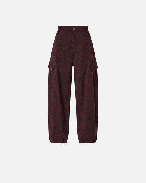 Balloon trousers with animal motif - 46