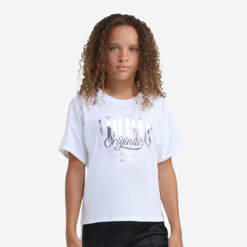 Kids' Silver Foil Logo T-Shirt in White