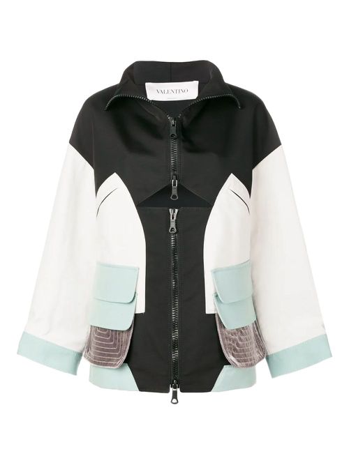 Valentino Garavani technical panelled sports jacket - Black
