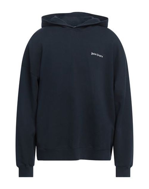 Man Sweatshirt Navy Size L Cotton, Elastane, Polyester