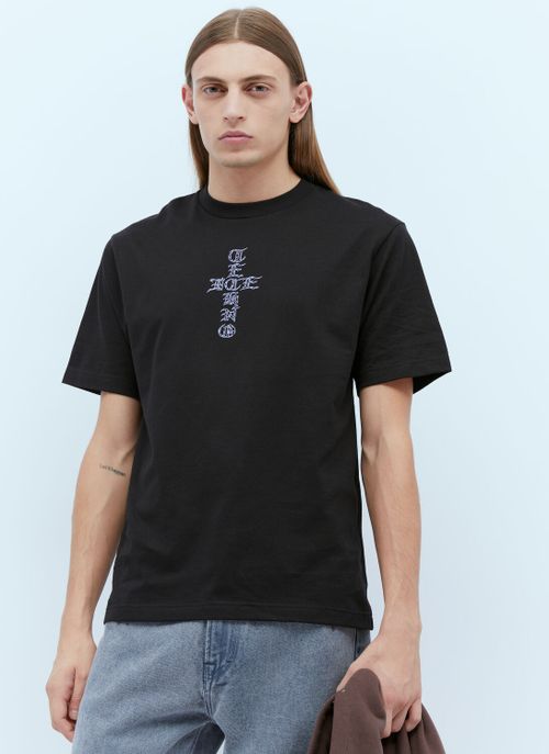 Cross Logo Print T-shirt - Man T