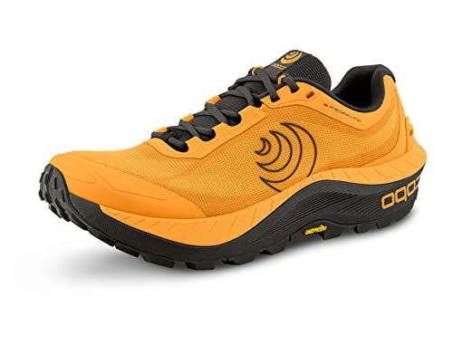 Topo Athletic Men's MTN Racer 3 Comfortable Lightweight 5MM Drop Trail Running Shoes, Athletic Shoes for Trail Running, Mango/Espresso
