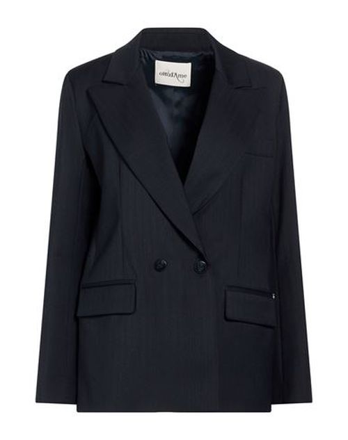 Woman Blazer Midnight blue Size 4 Polyester, Wool, Elastane