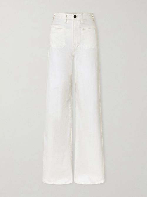 Delmonico High-rise Wide-leg Jeans - White