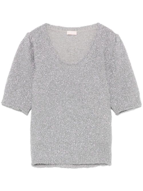 Lurex T-shirt - Grey