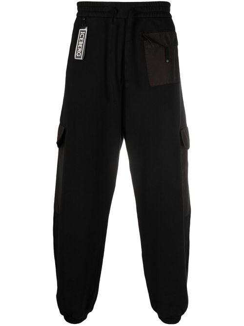 Logo-detail track pants - Black