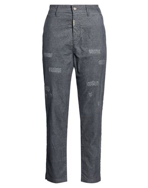 Woman Pants Grey Size 31 Cotton, Polyester, Elastane