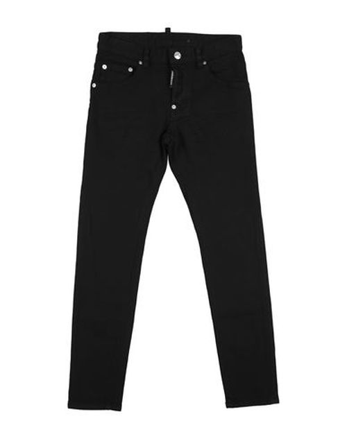Kid Boy Jeans Black Size 10 Cotton, Elastane