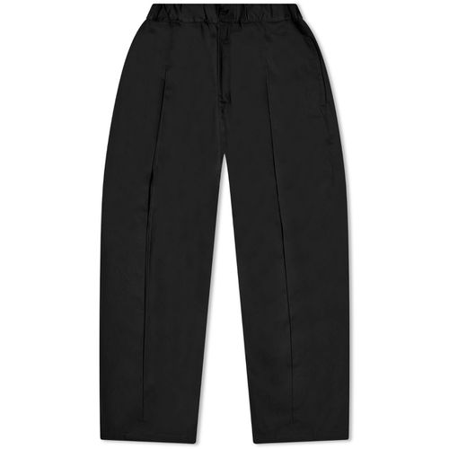 Men's Box Pleat Trouser in Black, Size Large