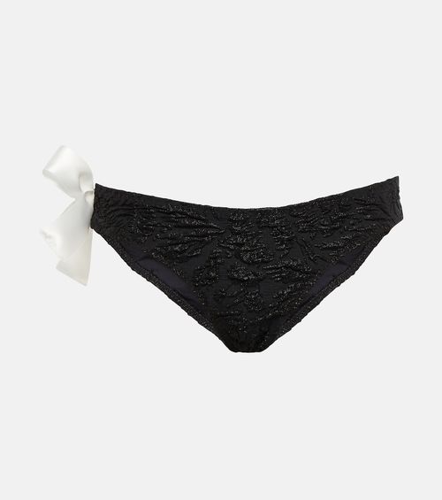 One-shoulder bow bikini bottoms