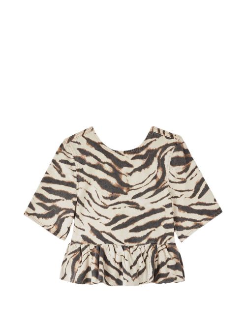 Zebra Print Organic Cotton Top