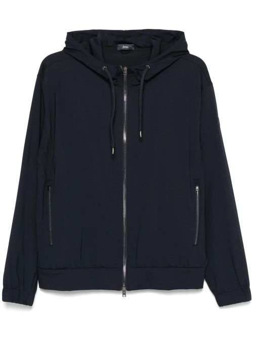 Logo-Patch Hoodie — Black