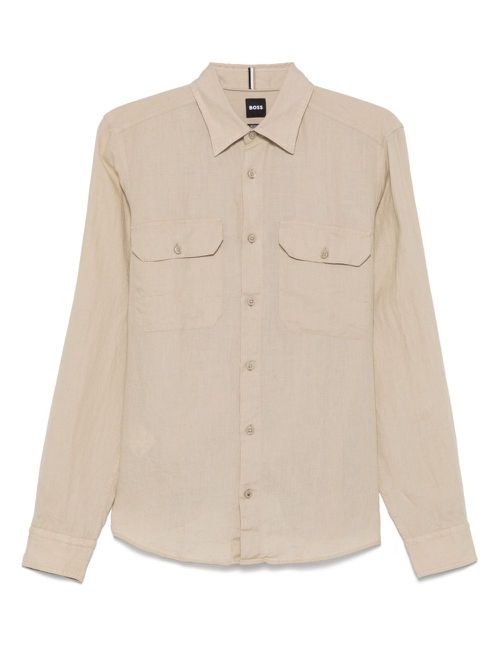 BOSS linen shirt - Neutrals