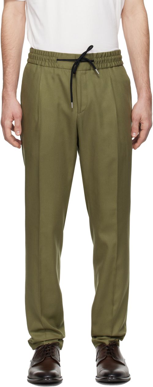 Khaki Slim-Fit Trousers