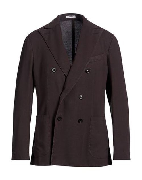 Man Blazer Dark brown Size 38 Virgin Wool