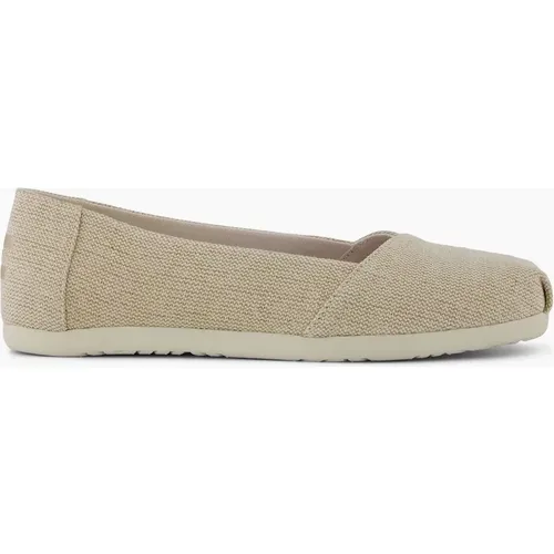 Women's TOMS Alpargata Textile Women's Champagne Shoes - Gold